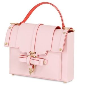 Niels Peeraer Bow Bag/Backpack M in Pink/Red
